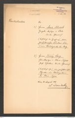 k.k. naturhistorisches Hofmuseum, Intendanzakten 1885-1896 (Hauer), Aktenzahl Z.561/1889, Seite 1